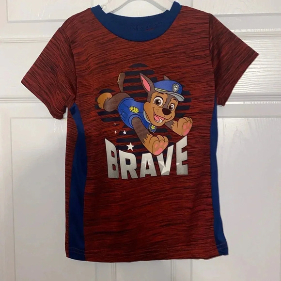 Paw Patrol Boys Short Sleeve Shirt Size 5 - Picture 1 of 2